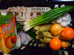 eggs, fruits, and vegetables