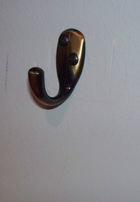 single hook on wall