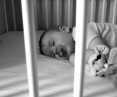 baby sleeping in crib