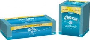 two boxes of kleenex facial tissue